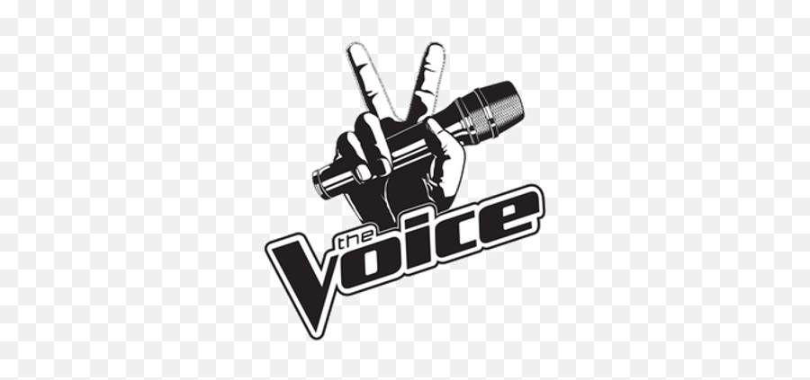 The Voice Logo With Microphone Transparent Png - Stickpng Vector The Voice Logo Emoji,Hand Emojis Rock On Transparent Background