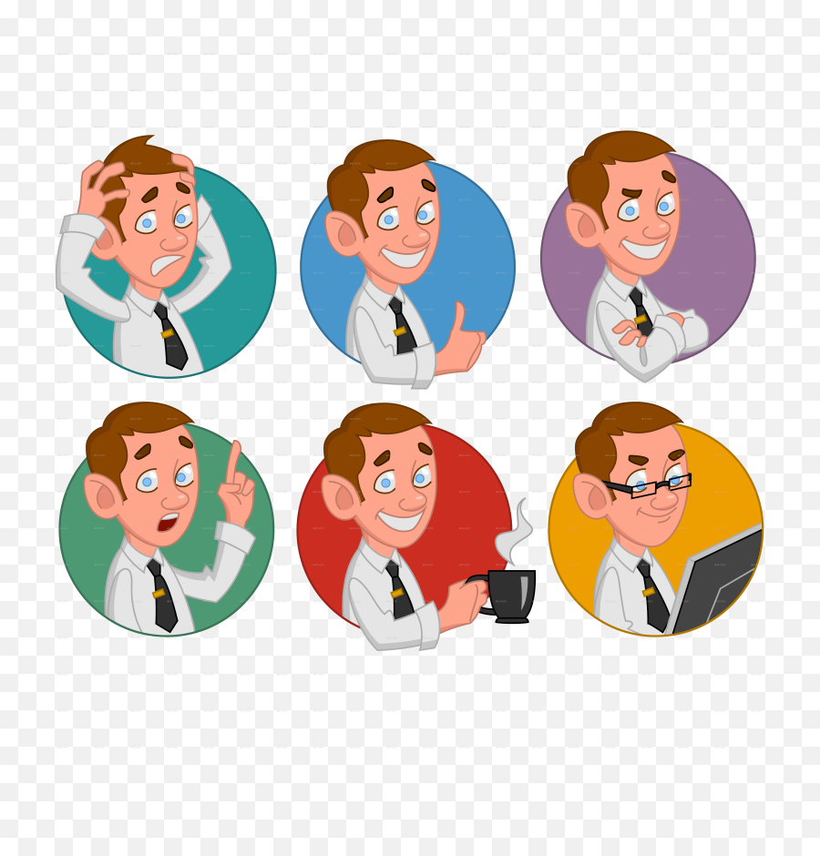Avatars Of Office Workers - Office Avatars Emoji,Facial Emotion Photoshop