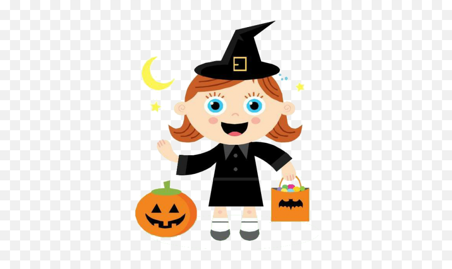 Download Halloween Free Png Transparent Image And Clipart - Trick Or Treater Clipart Emoji,Pumpkin Emoji Happy Girl