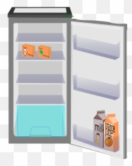 Free Refrigerator Open Cliparts - Open Fridge Vector Png Emoji,Refrigerator Emoji
