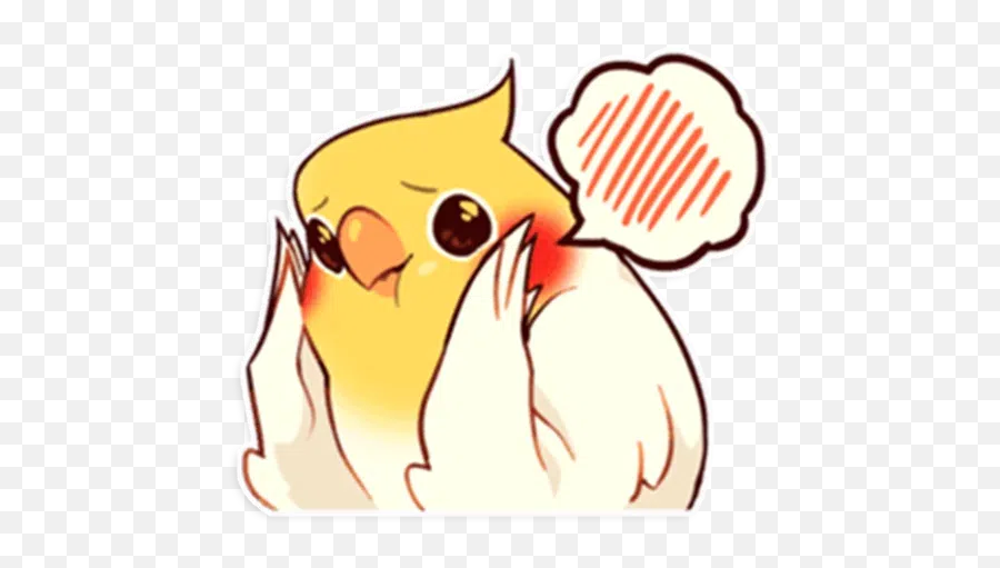 Cockatiels Sticker Pack - Fictional Character Emoji,Cockatiel Emoticon