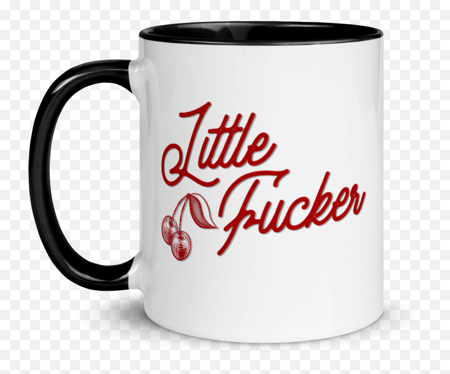 Little Fucker Ldr Mug With Color Inside U2013 Out Of The Box Emoji,Emojis Pucker