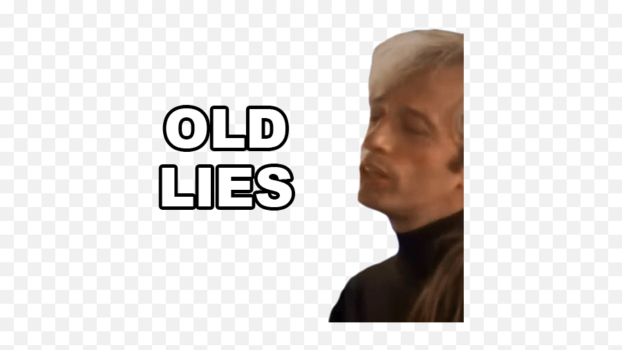 Old Lies Robin Gibb Sticker - Old Lies Robin Gibb Bee Gees Emoji,Bee Gees Sweet Emotion