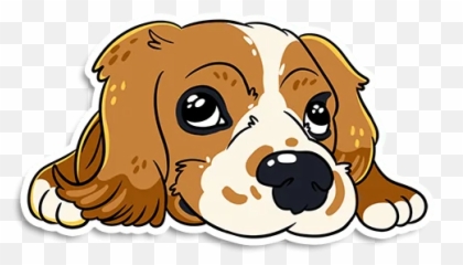 Telegram Sticker 25 From Collection Emoji,Cavalier King Charles Spaniel Emoticons