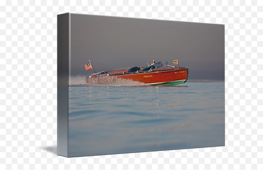 Wooden Rumrunner Boat By Daniel Teetor Emoji,Boating Emoticons Monkey