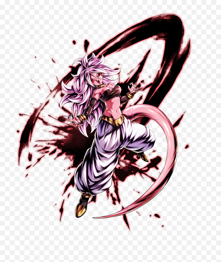Android 21 Evil Pink Ball - Dragon Ball Legends Android 21 Card Art Emoji,Dragon Emoji Android