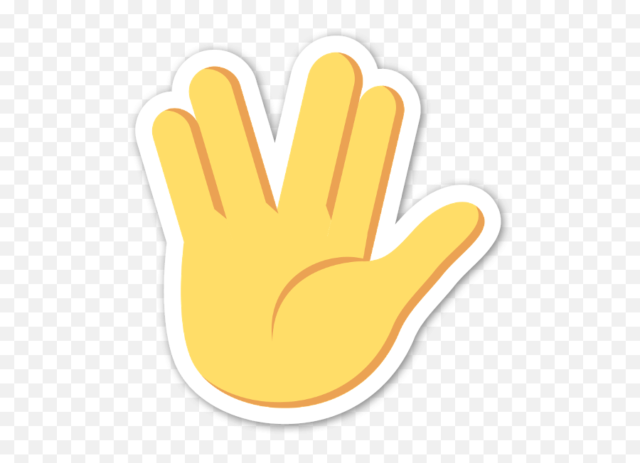Buy Spock Sticker - Die Cut Stickers Stickerapp Emoji,Hands On Floor Emoji