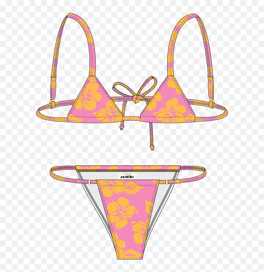 Hound Dog Bikini Pant - Og Pink Hawaii Sale Emoji,Swimsuit Emoji