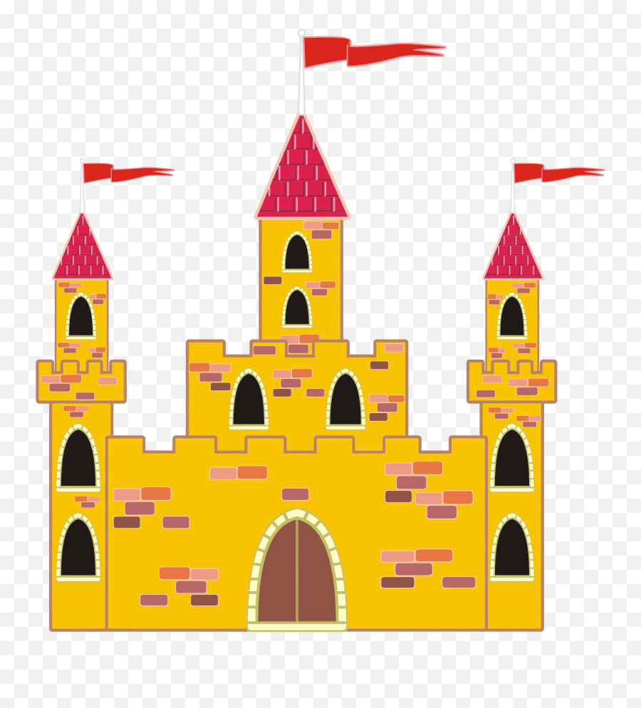 Castles - Castle Pennant Emoji,Emoji Castle And Book