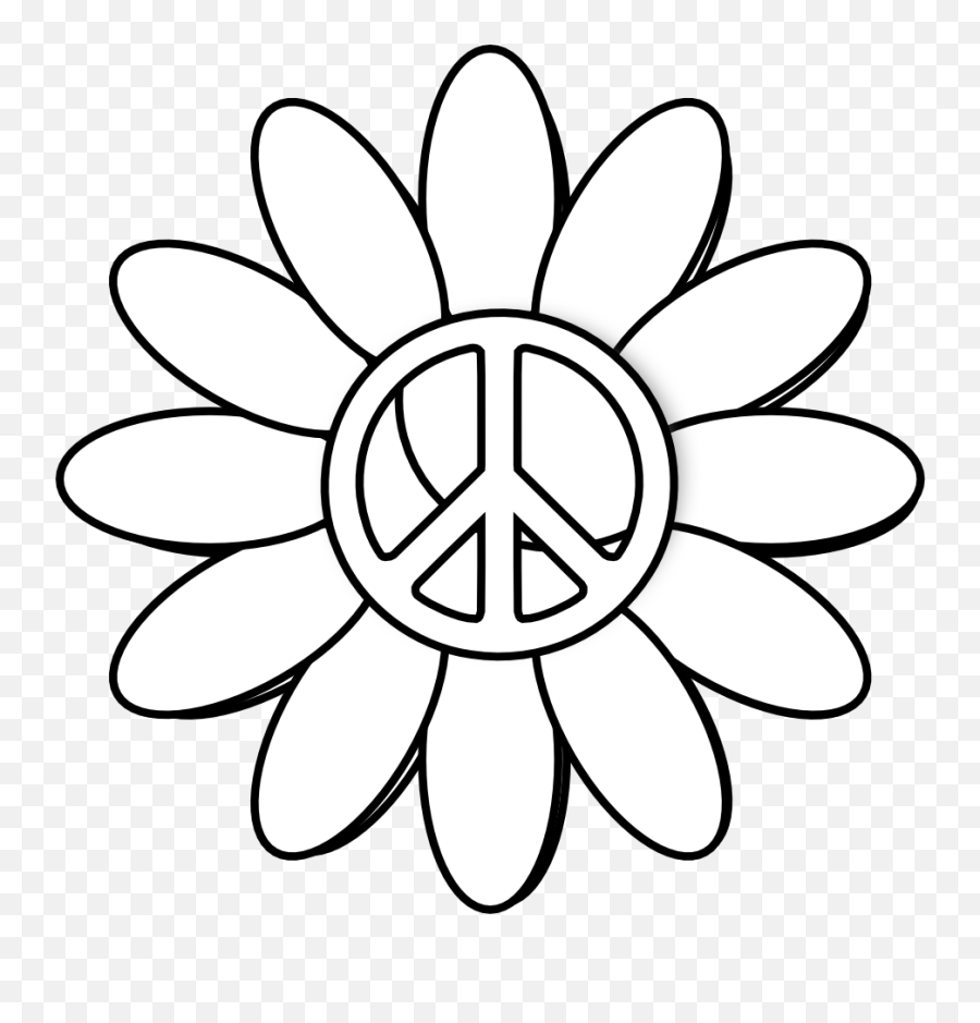 Free Clip Art Peace Sign Clipart - Clipartix Takashi Murakami Flower Yellow Emoji,Peace Symbol Emoji