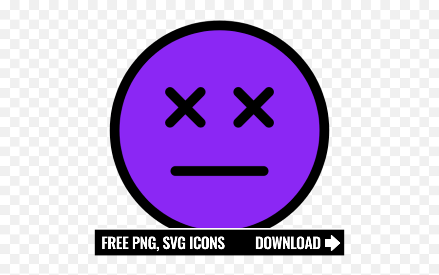 Free Dead Icon Symbol - Dot Emoji,Emoticons Dead