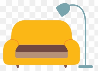 Couch And Lamp Emoji - Couch Emoji,Emoji Furniture
