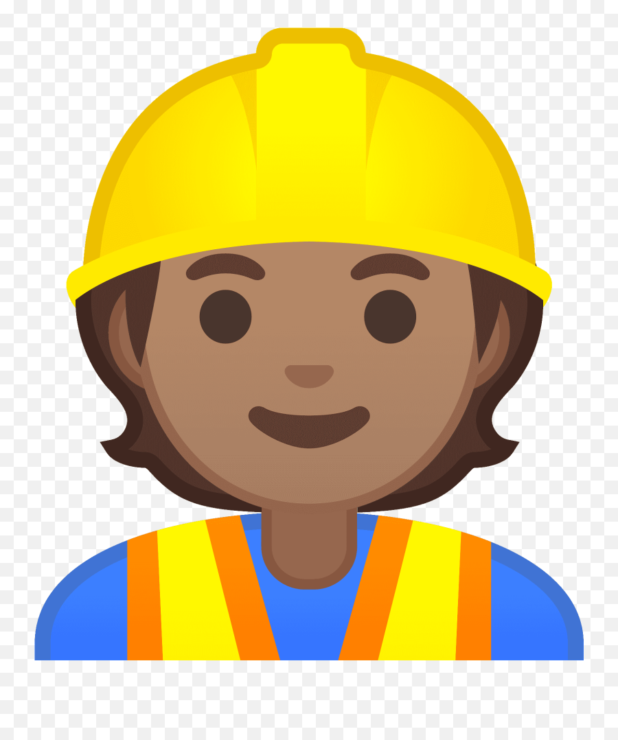 Construction Worker Emoji Clipart - Trabalhador E Trabalhadora Emogi,Hard Hat Emoji