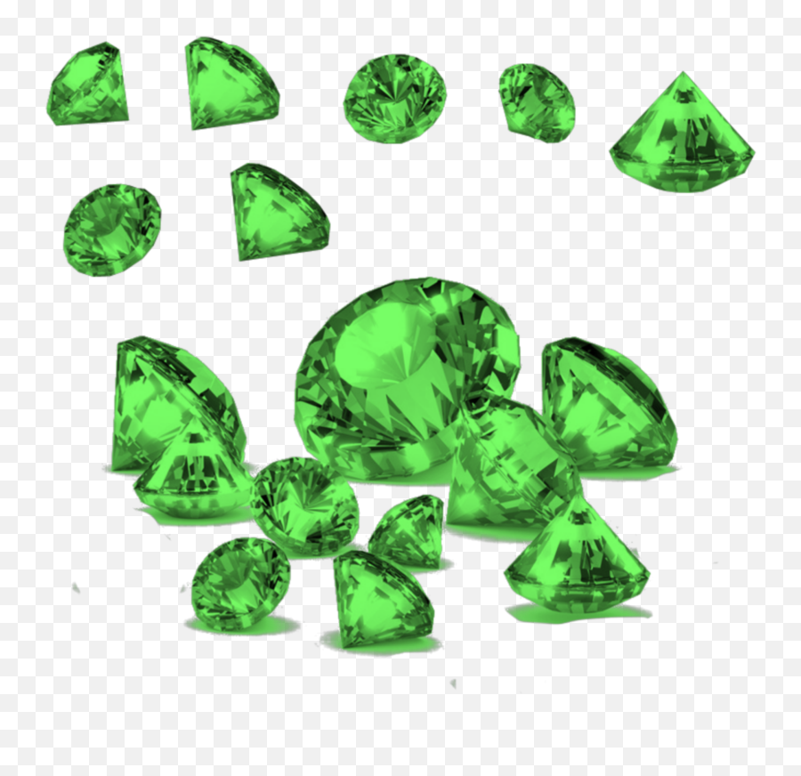 Mq Green Diamond Diamonds Sticker - Solid Emoji,Green Diamond Emoji