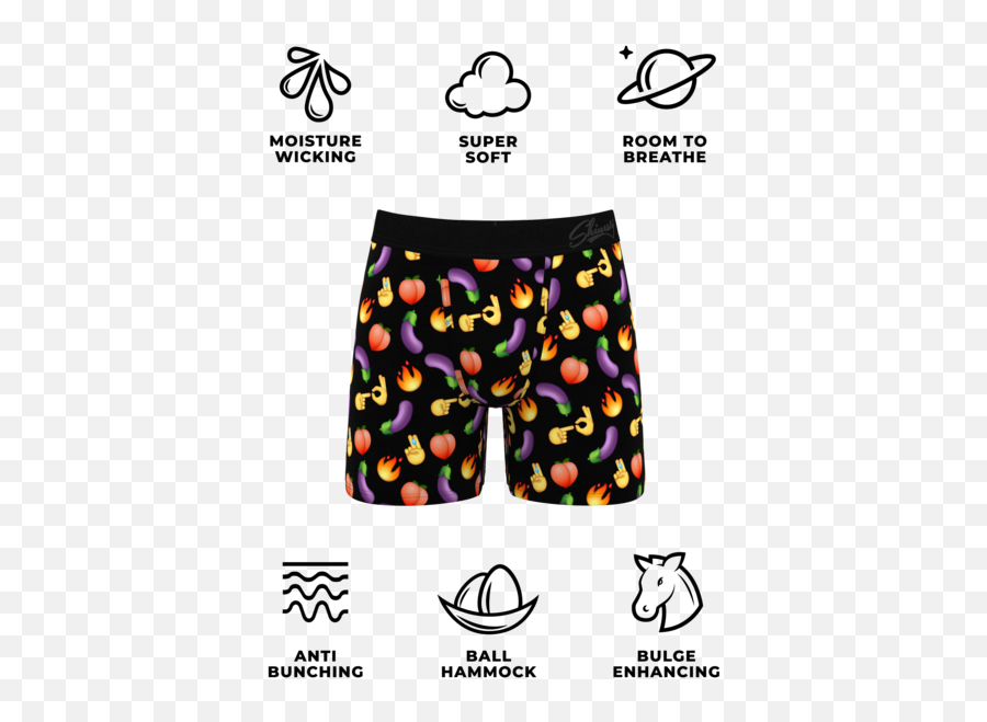 Emoji Ball Hammock Pouch Underwear - American Eagle Boxers Guide,Underwear Emoji