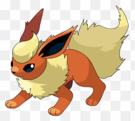 Pokemon Eevee Evolution Flareon Clipart - Flareon Eevee Evolutions Emoji,Vaporeon Emoji