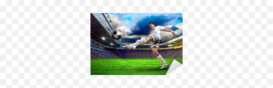 Football Player On Field Of Stadium Sticker U2022 Pixers - We Live To Change Smart Tv Jvc 32 Pulgadas Emoji,Famous Soccer Player Emoticon