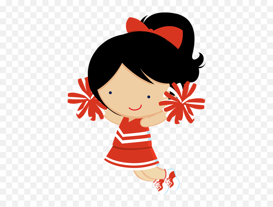 Cheerleader Birthday Invitations All Colors - Lider De Torcida Png Emoji,Rollerskating Emoji Party Invitations