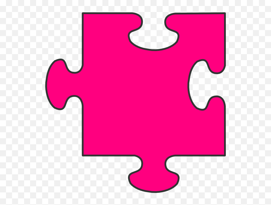 Puzzle Clipart Line Art Puzzle Line - Pink Puzzle Pieces Clipart Emoji,Autism Puzzle Piece Emoticon