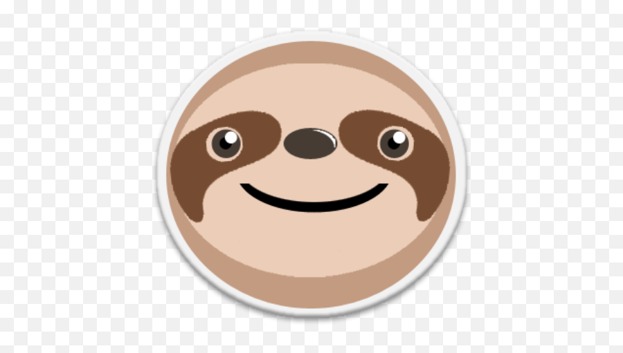 Sloth Advisor - Happy Emoji,Ignore Button Emoticon
