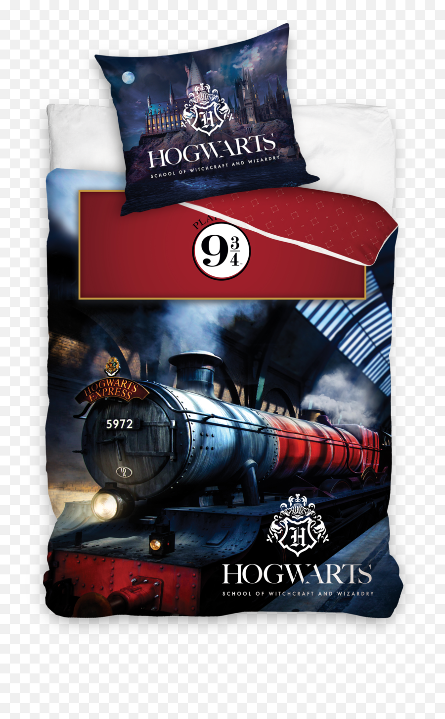 Warner Bros Harry Potter Duvet Cover Set Platform 9 34 - Harry Potter Bettwäsche Emoji,Panda Emoji Pillow