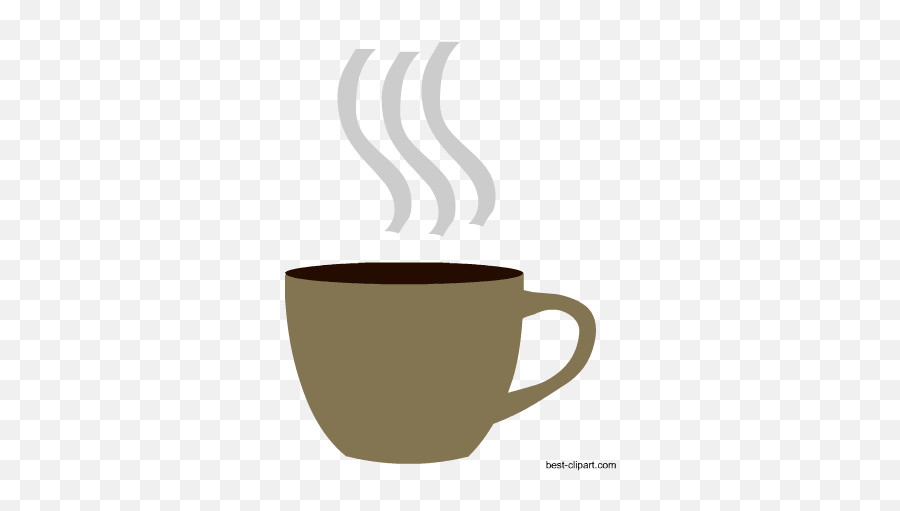 Free Coffee Mugs And Coffee Beans Clip - Transparent Background Clipart Coffee Steam Emoji,Coffee Bean Emoji