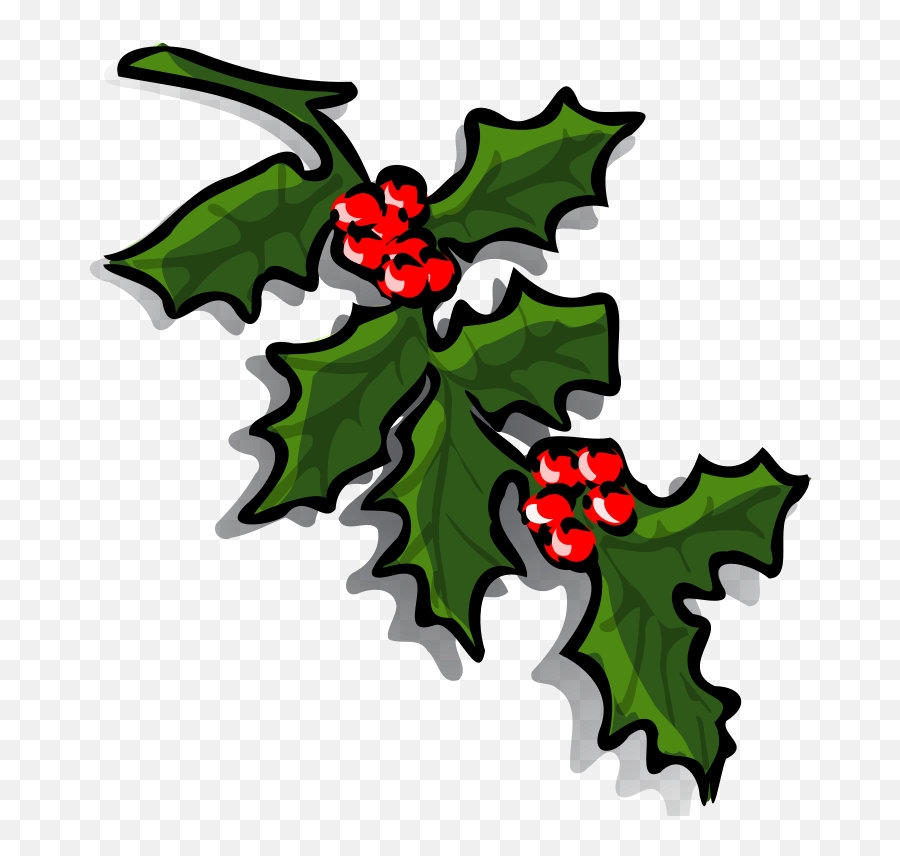 Mistletoe Clipart Red Holly Mistletoe Red Holly Transparent - Holiday Clip Art Holly Emoji,Gif Emojis Under A Mistletoe