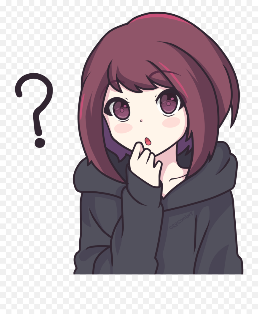 Anime Confused Gif Transparent - 10lilian Confused Gril Cartooon Meme Emoji,Anime Meme Emoji