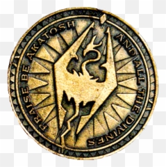 Elderscrolls Gold Coin Sticker - Art Emoji,Gold Coin Emoji