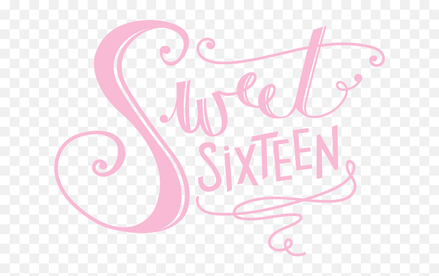 Sweet 16 Png Images In Collection - Pink Sweet 16 Transparent Emoji,Sweet 16 Emoji Basketball
