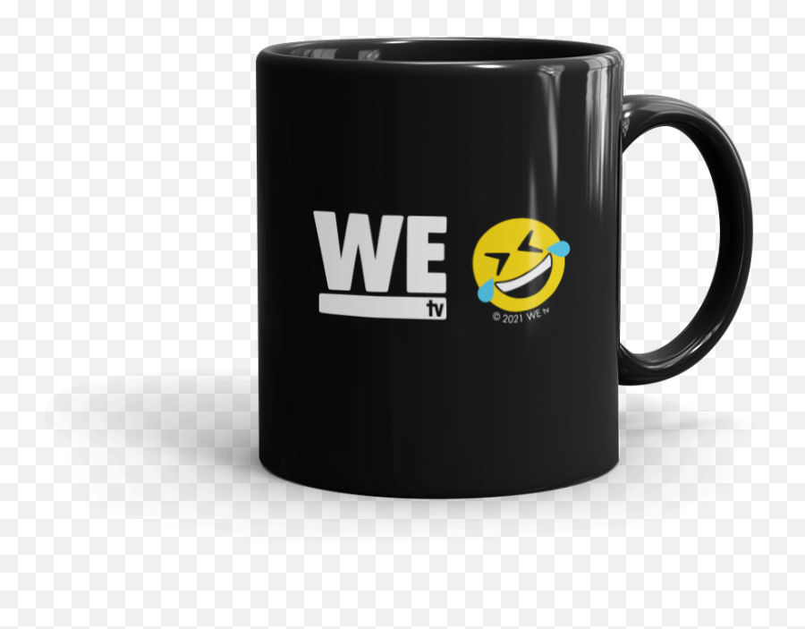 We Tv Laugh Emoji Black Mug - Magic Mug,Mug Emoji Transparent