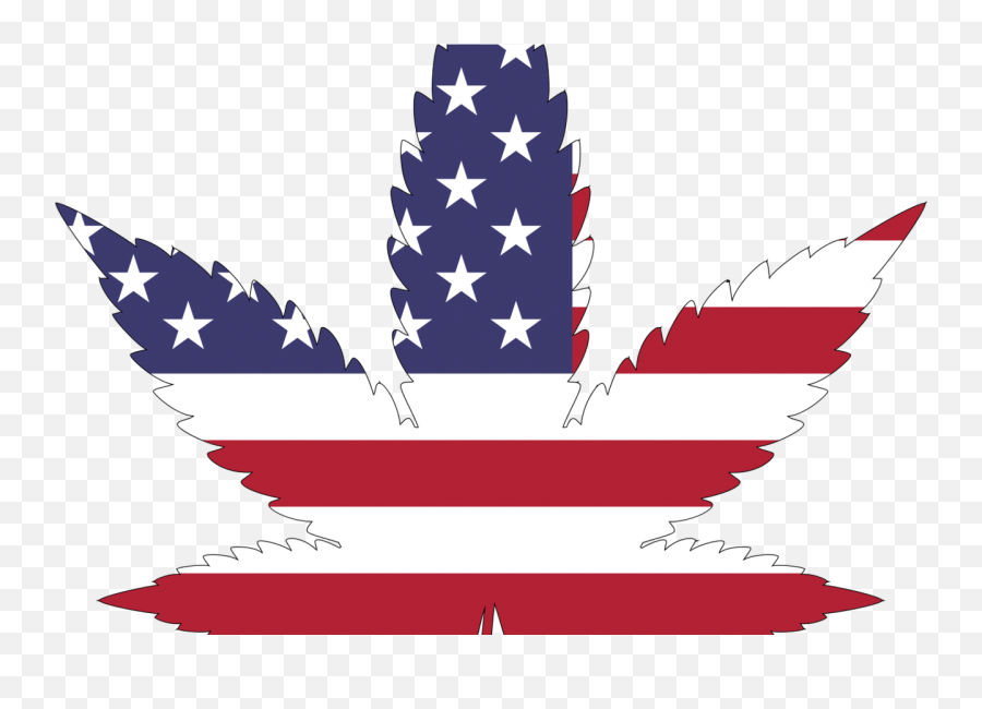 Marijuana - American Flag Pot Leaf Emoji,Medical Marijuana Symbols And Emojis