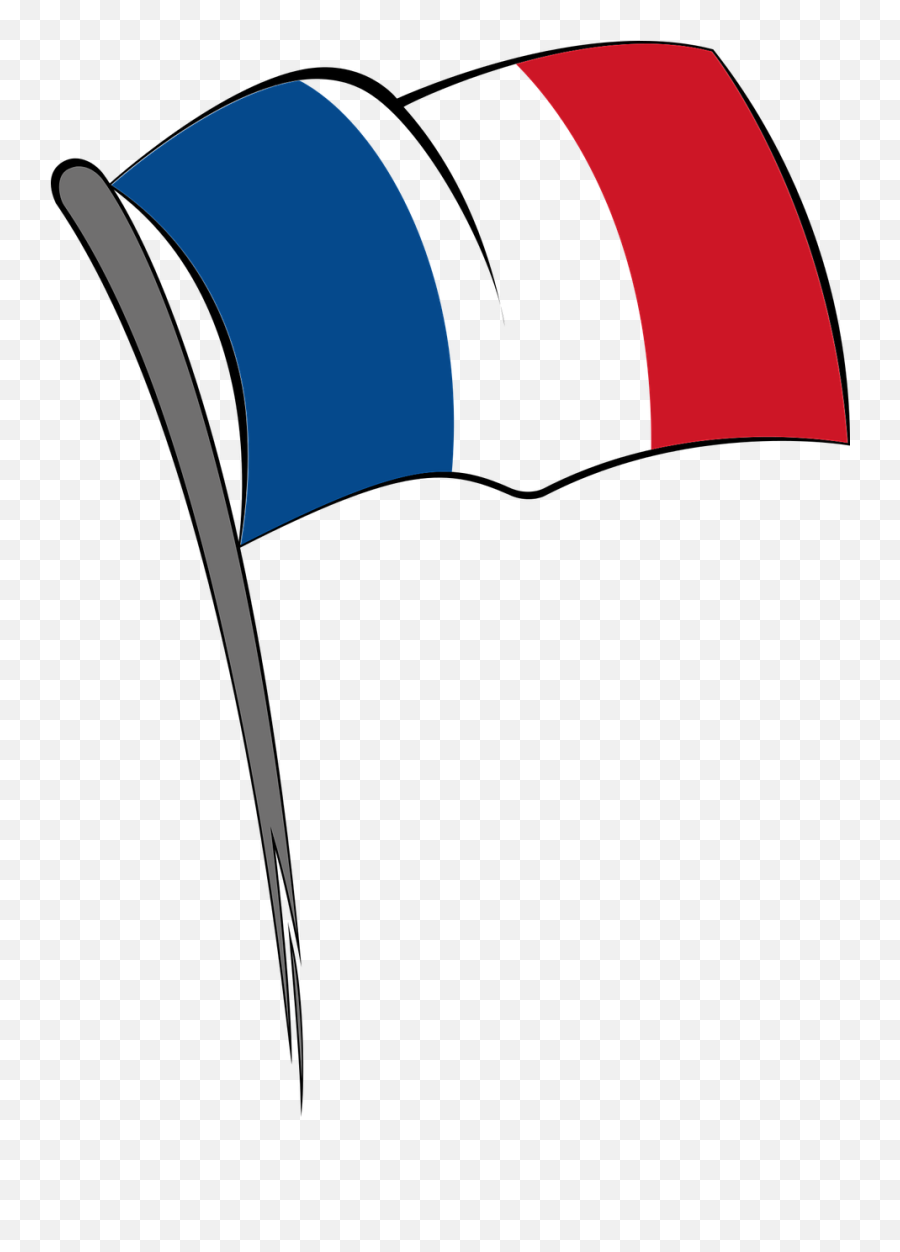 Download France Flag France Blue White Red Striped - France Flag Cartoon Png Emoji,Drapeau Facebook Emoticons