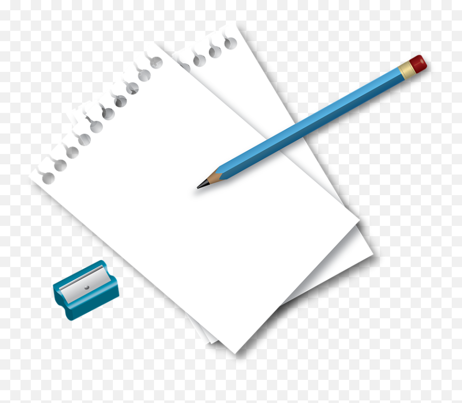 Notepad Papers Pencil - Marking Tool Emoji,Blank Emoji Papers