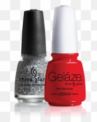 China Glaze Gelaze Il Nuovo Smalto Gel Semipermanente In 36 - Gelaze Emoji,Ciao Glitter Emoticon