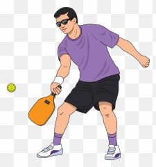 Pickleball Clipart - Pickleball Player Clip Art Emoji,Pickleball Emojis