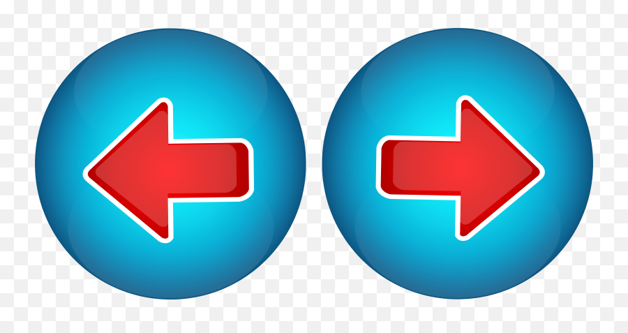 Left Right Arrow Blue Red Logo - Logodix Emoji,Left And Right Arrows Emojis