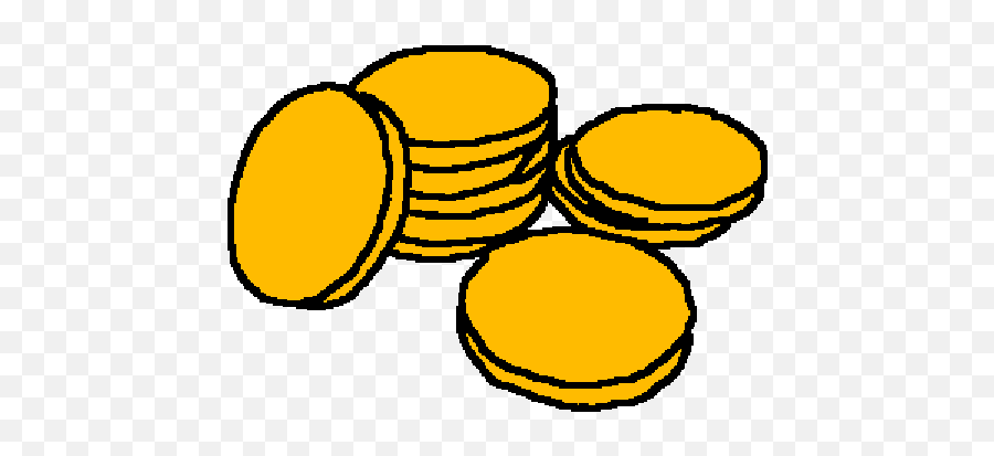 Coins - Pixilart Emoji,Anime Coin Emoji