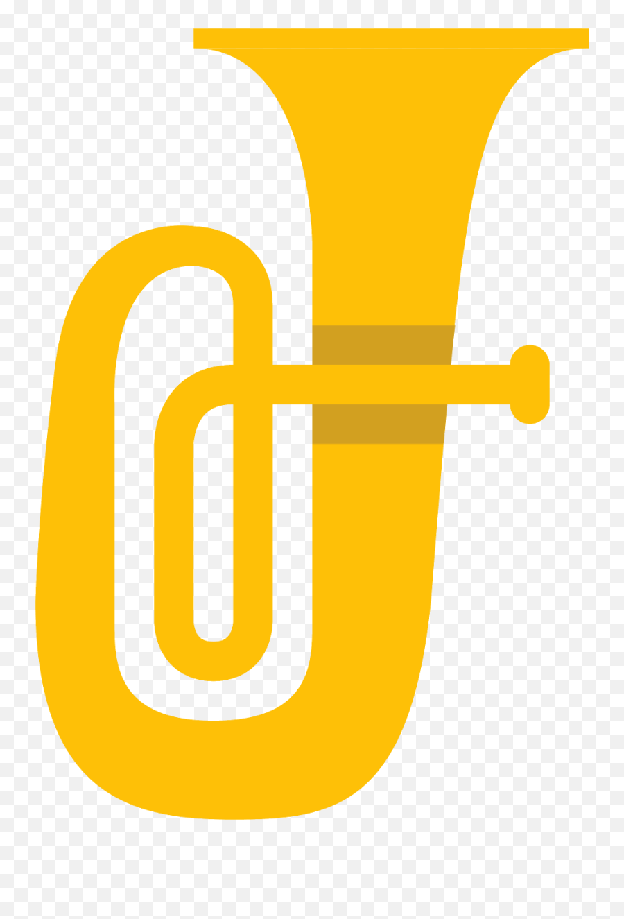 Tuba Silhouette Sousaphone Trumpet - Tuba Png Download Emoji,Trumpet Emoji
