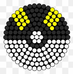 Perler Bead Patterns Pokemon Ball - Bead Pattern Free Hama Beads Pokemon Ball Emoji,Pokeball Emoticon