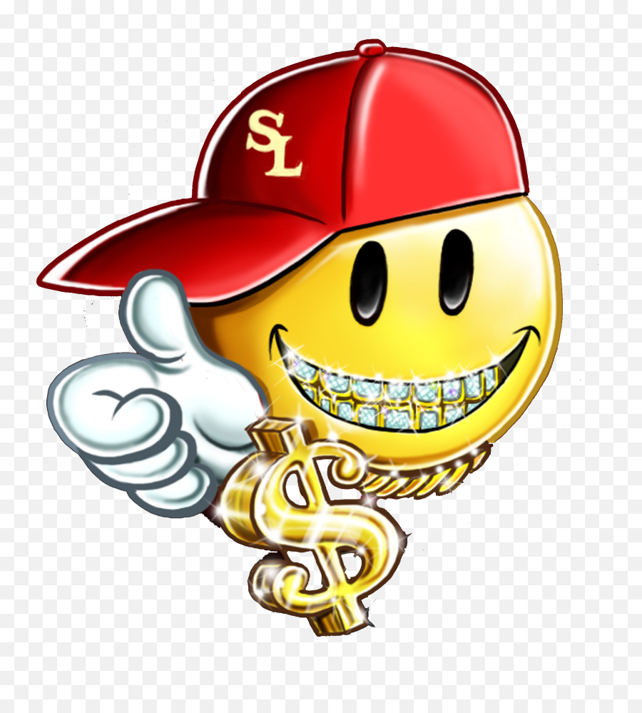 Page Of Fame - Chris Brown Stl Grillzz Transparent Gold Teeth Cartoon Emoji,Fetty Wap Emojis