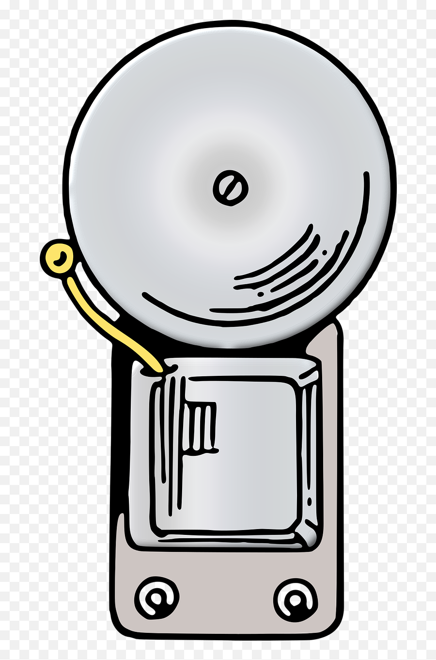 Alarmfirkinfree Vector Graphics - Tardy Bell Clipart Cartoon Tardy Bell Emoji,Liberty Bell Emoji