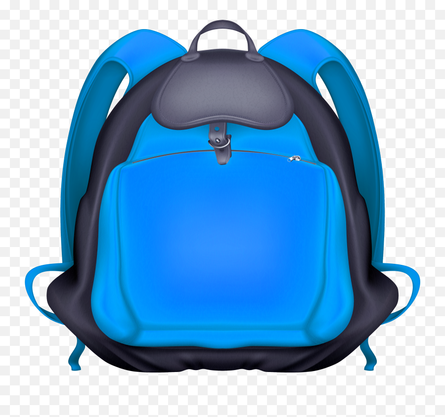 This School Backpack Clip Art Free - Transparent Transparent Background Bookbag Clipart Emoji,Emoji Backpacks For School