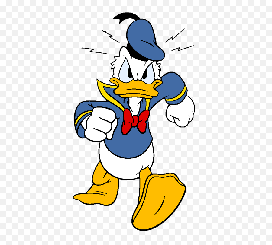 Picture - Angry Donald Duck Clipart Emoji,Emotion Marah