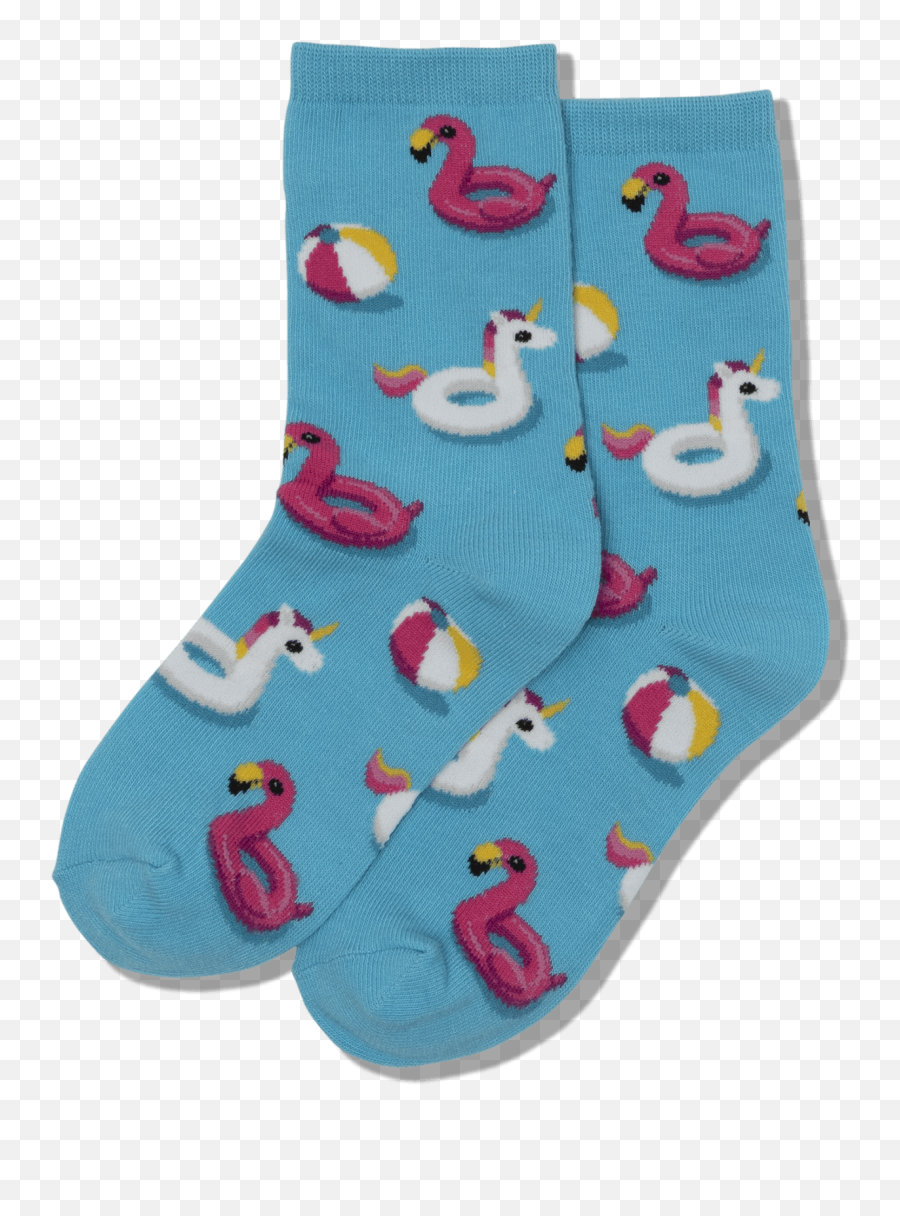 Kidu0027s Pool Floats Crew Socks - Aqua Sm For Teen Emoji,Emoji Floaties