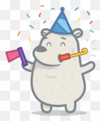 Bear By Shiny Frog Ltd - Party Hat Emoji,Frog Emoji Hat