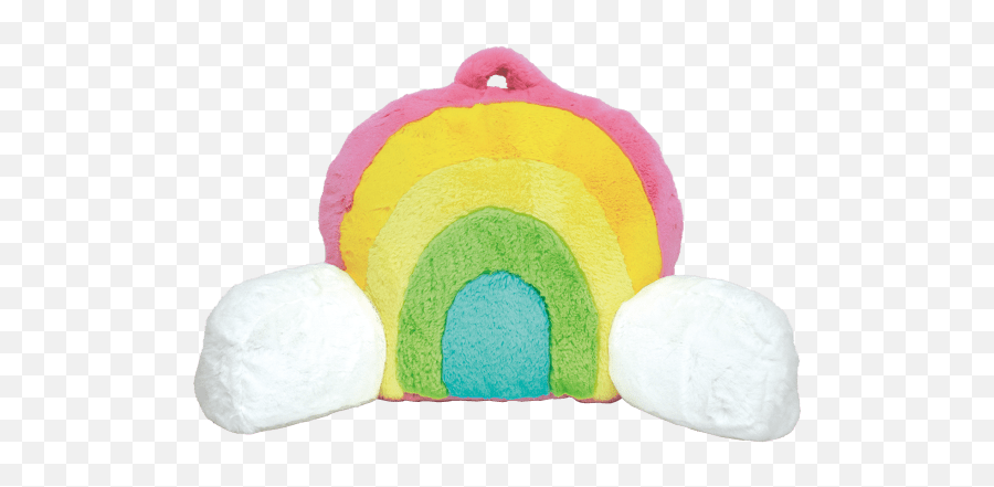 Rainbow Furry Lounge Pillow - Iscream Rainbow Lounge Emoji,Rainbow Emoji Pillow