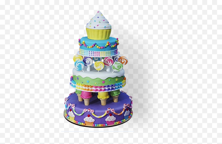 1st Birthday Cartoon Cake Designs For - 1st Birthday 3 Step Cake Emoji,Emoji Cakes For Girls