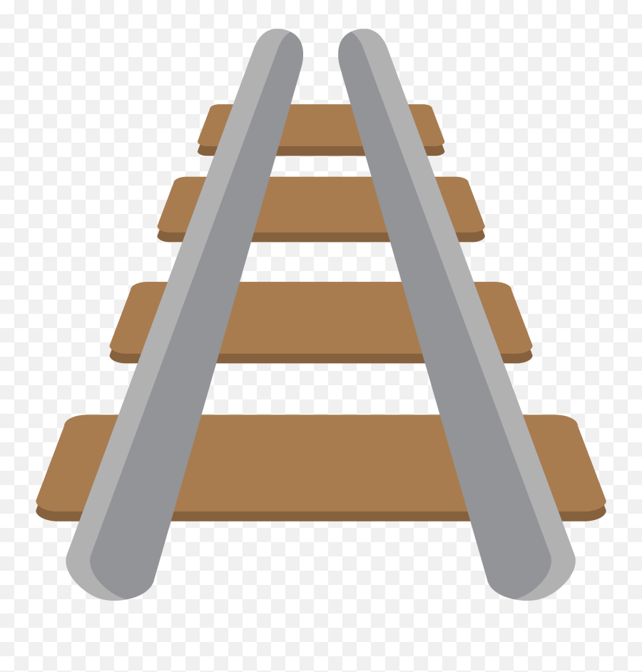 Railway Track Emoji Clipart - Railway Emoji,Ladder Emoji