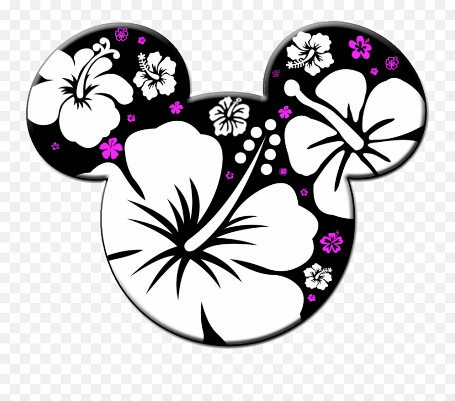 Free Mickey Ears Silhouette Download Free Clip Art Free - Mickey Mouse Head With Flowers Emoji,Minnie Mouse Emotion Printable